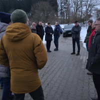 Der SPD-Ortsverein Parkstein bei der Besichtigung der Kläranlage.